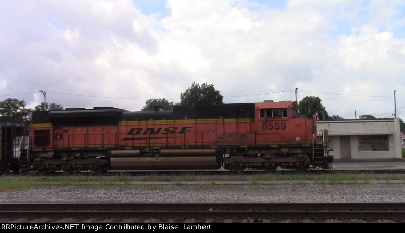 BNSF coal train DPU